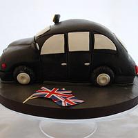 London Black cab vanilla sponge cake