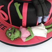Zombies birthday cake