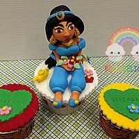 princess jasmine cupcake