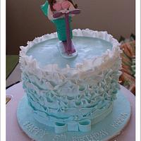 Mermaid Ruffle Cake