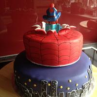 Spiderman-Batman-Cake