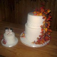 Wedding Mnini Cake with owls