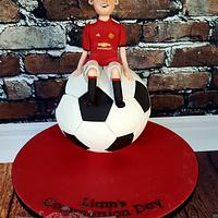 Liam - Manchester United Football Cake 