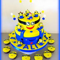 Minion cake&cupcakes