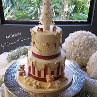 Wedding and Baptism Christmas Cake
