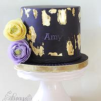 Gold Leafing and Ranunculus