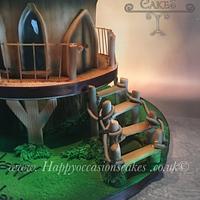 Tree house cake