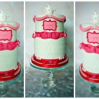 Ultra girly princess birthday cake