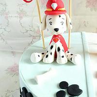 Double themed cake paw patrol an lego 