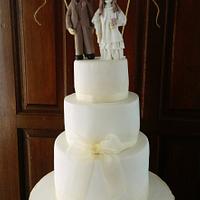 60s STYLE WEDDING ANNIVERSARY CAKE