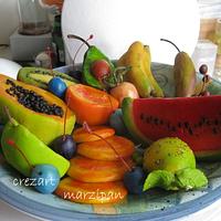 Marzipan Fruits and vegetables