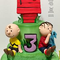 Snoopy&Peanuts cake 