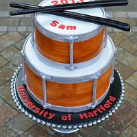 Snare Drum Graduation Cake