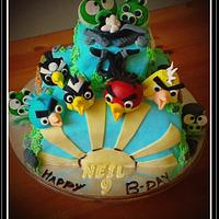 Angry Bird Birthday cake.