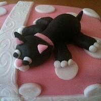 Cat parcel cake