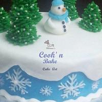 Christmas Special Snowman Cake