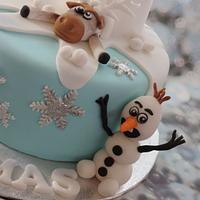 Frozen xmas cake