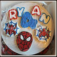 Spiderman pull apart cake