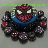 Spiderman Cake & Cupcake