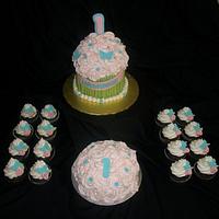 First Birthday Cupcake 