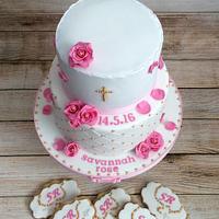 Not So Simple Communion Cake (and cookies) 😄