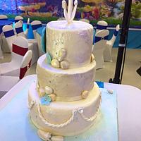 Nautical Theme Wedding Cake 