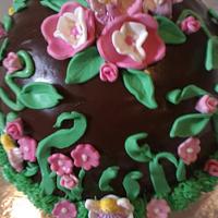 Fairy Garden Chocolate Mud Cake