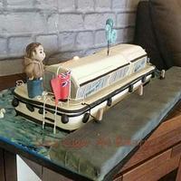 Boards boat cake