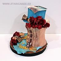 Steampunk First Wedding Anniversary Cake