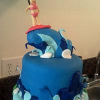 Surfer Girl Cake