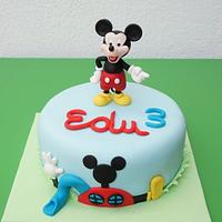 Mickey Mouse's House Cake - Tarta La Casa de Mickey Mouse 