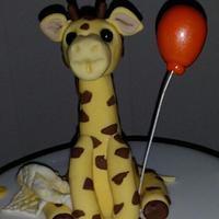 Giraffe Baby shower cake 