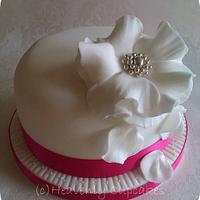 6" Top tier Wedding Cake