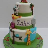 3 tier Animal cake