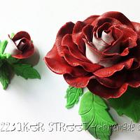 Bi-color Rose cake