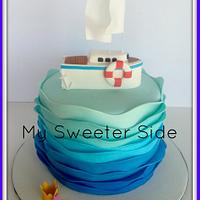 Sailboat cake