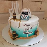  Vintage baby boy cake