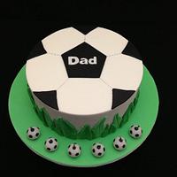 Soccerball cake