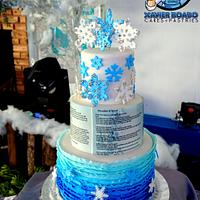 Winter Wedding cake
