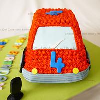 Orange Car cake