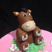 Cute little horse cake