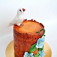 cake with birdie