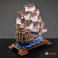 3D Galleon Ship Cake