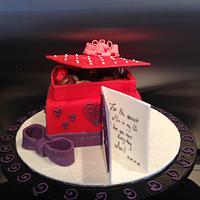 Chocolate box valentines cake