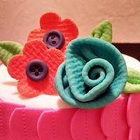 Fabric Inspired Cake