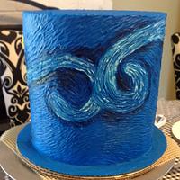 Van Gogh Royal Icing Cake 