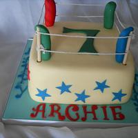 Wrestling Ring Birthday Cake