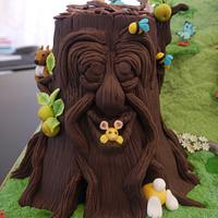 Enchanted forest cake