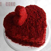 Valentine's red velvet cake