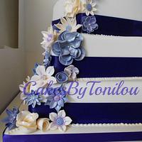 Cadburys purple wedding cake